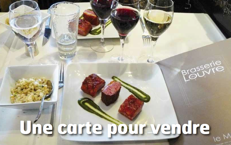 Une carte pour vendre