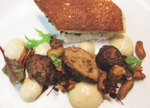 Sole de gros bateau rôtie à la truffe noire