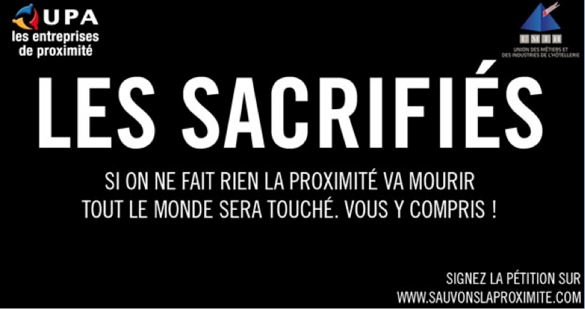 Mobilisation interprofessionnelle en faveur des « sacrifiés »