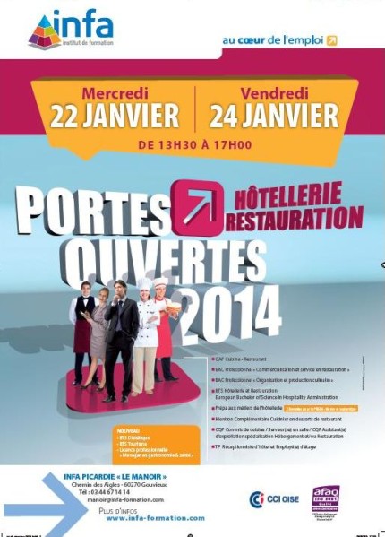Hôtellerie-Restauration : 2 journées portes ouvertes à l’INFA Picardie