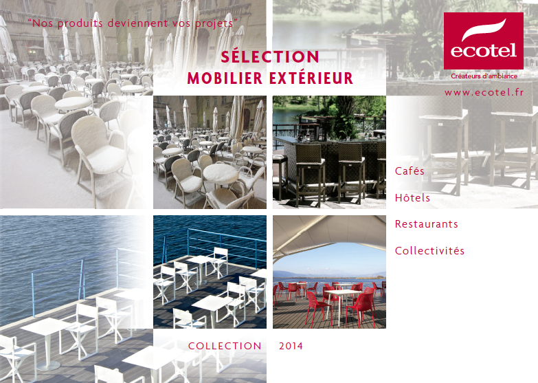 Lancement du nouveau catalogue Mobilier Exterieur Ecotel