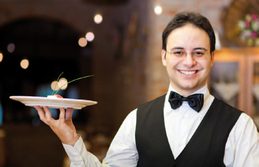 Y a-t-il un serveur dans la salle ?