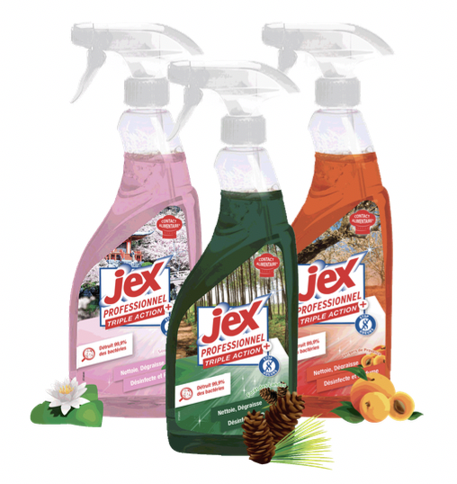 Simplifiez-vous la vie avec Jex Professionnel Triple Action !
