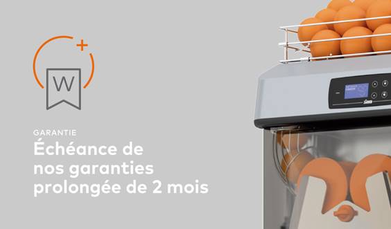 Zumex prolonge le délai de ses garanties