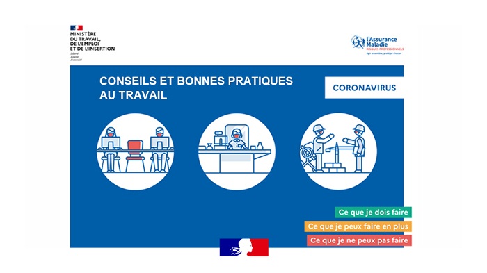 Covid-19 : Conseils et bonnes pratiques au travail, de nouveaux guides à disposition