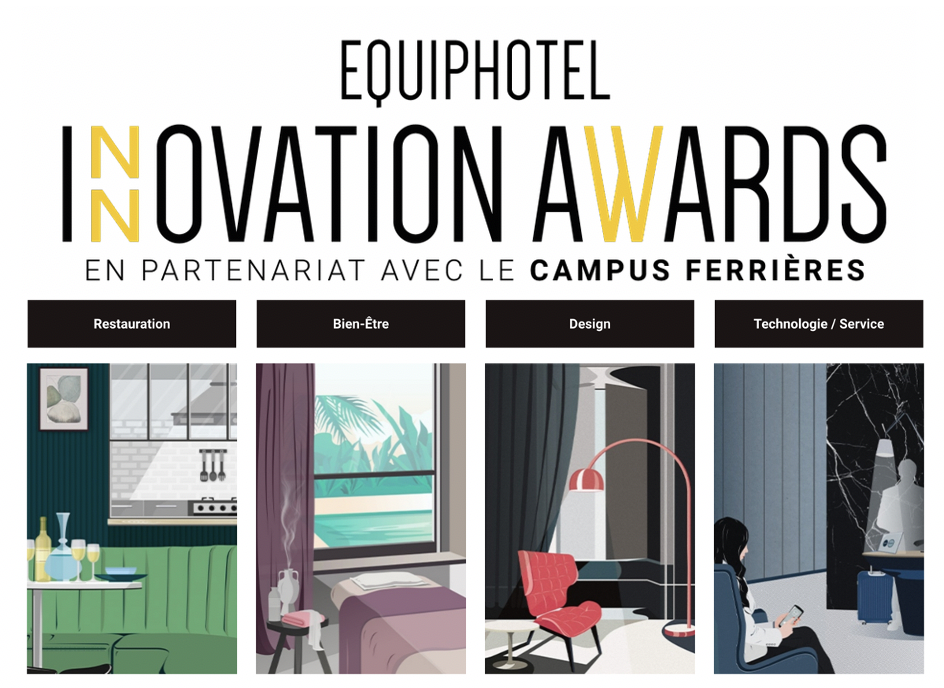Innovation Awards par EquipHotel et le Campus Ferrières : découvrez les 24 nominés !