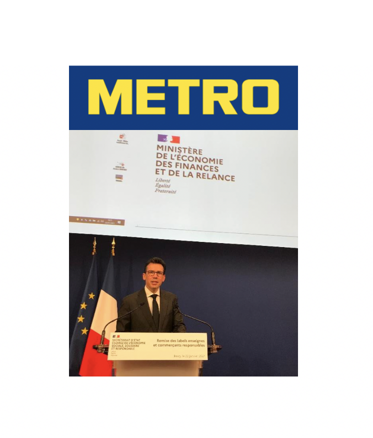 Distinction et signature d’un 1er manifeste pour Metro France, enseigne responsable