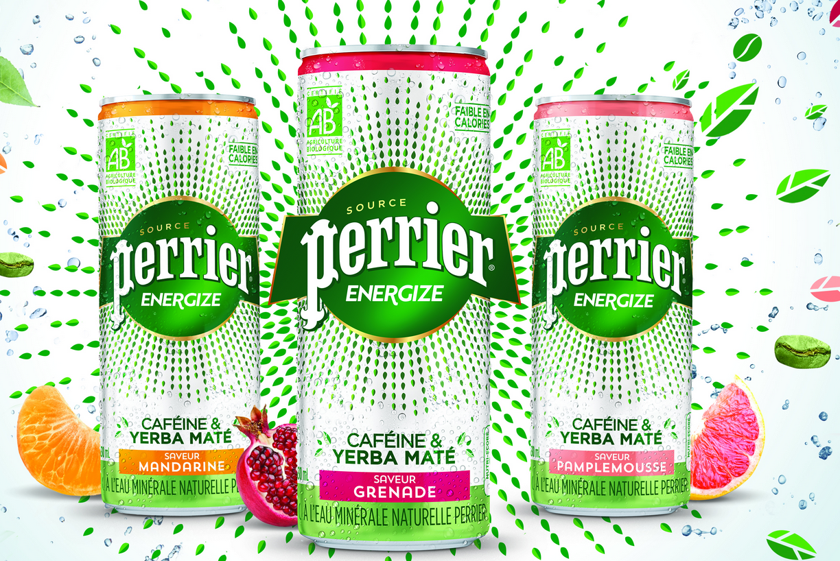 Perrier Energize, booster d’énergie bio et rafraichissant