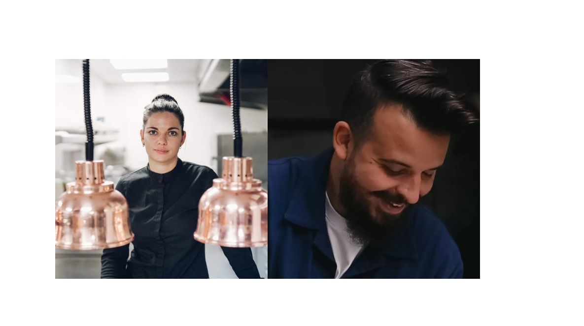 Adrien Cachot aux côtés de Lori Moreau au Five Seas Hotel durant le Festival de Cannes