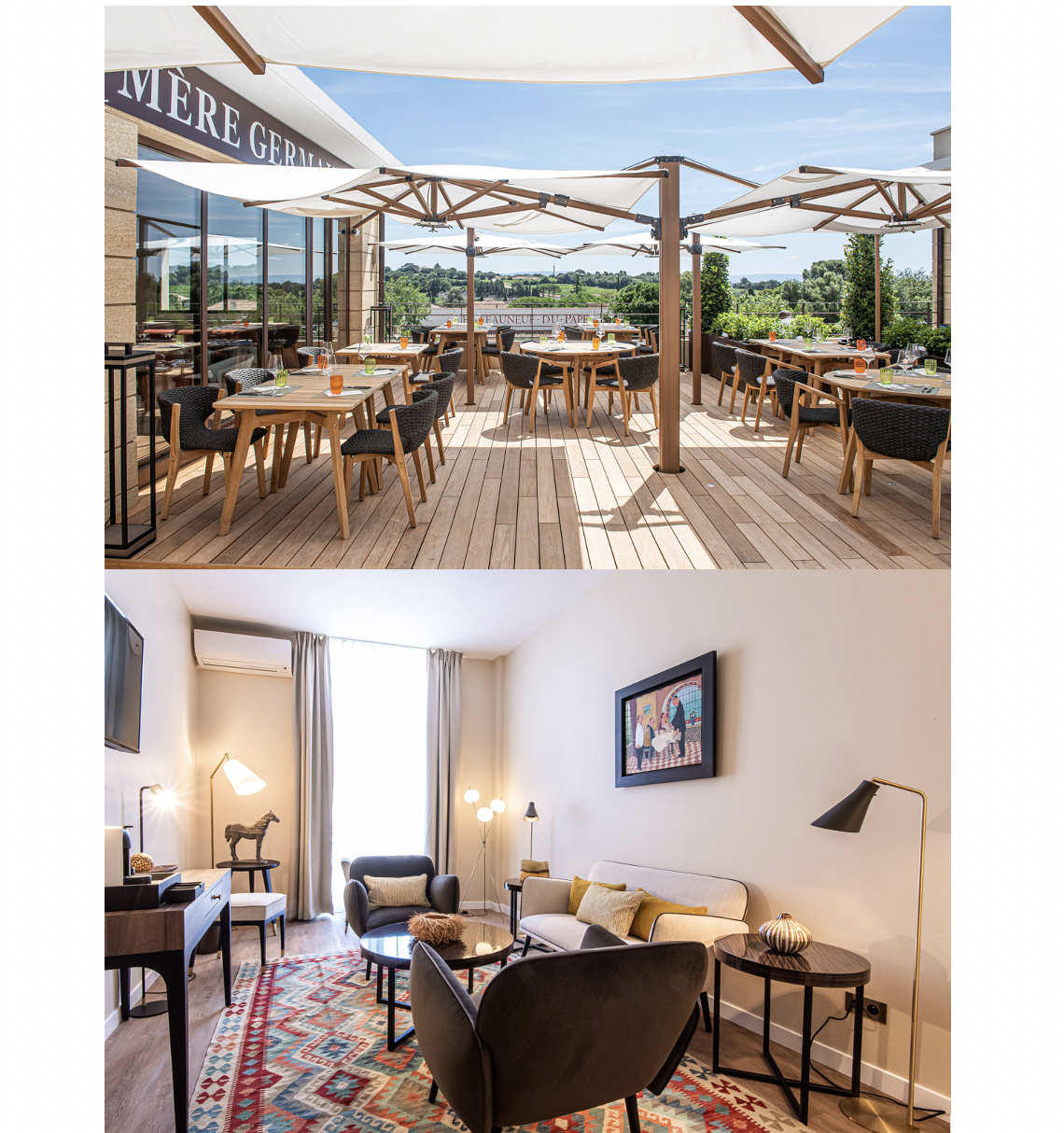 L’Hôtel et Le Comptoir de la Mère Germaine, nouvelles entités à Châteauneuf du Pape