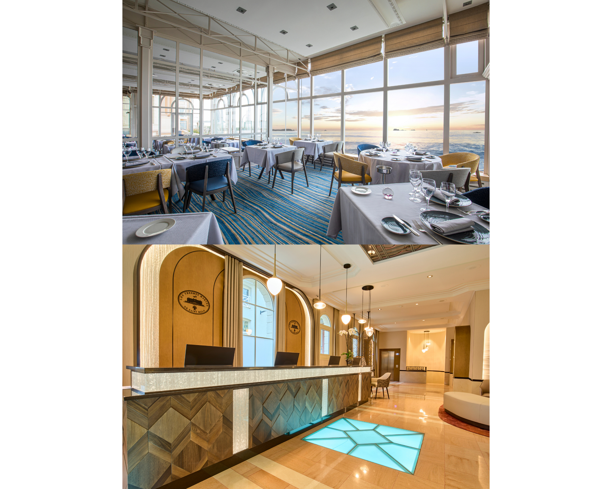 Réception, restaurant et thalasso repensés au Grand Hôtel des Thermes de Saint-Malo