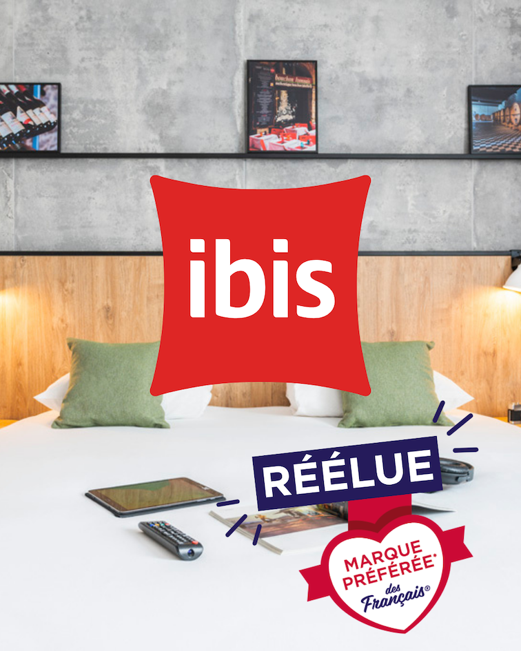 Ibis de nouveau élue marque préférée des Français