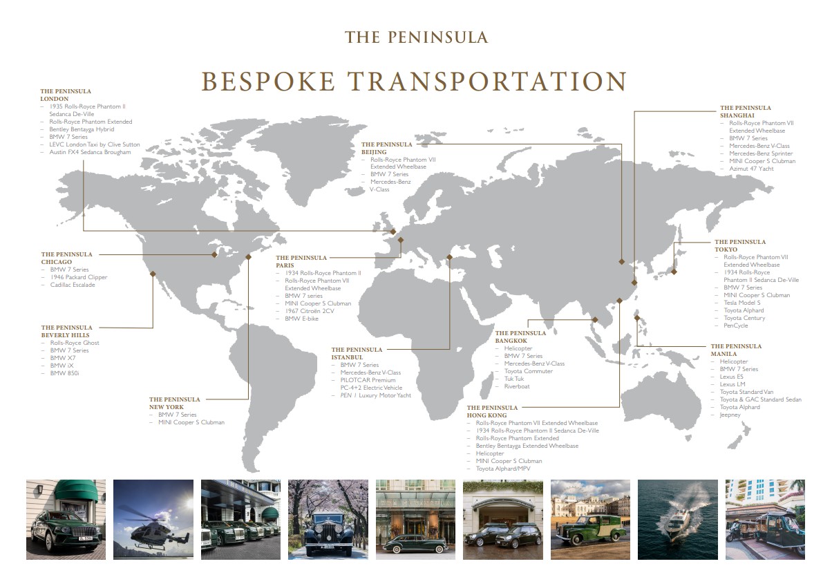 The Peninsula réinvente l’art de l’arrivée avec ses services de transport d’exception