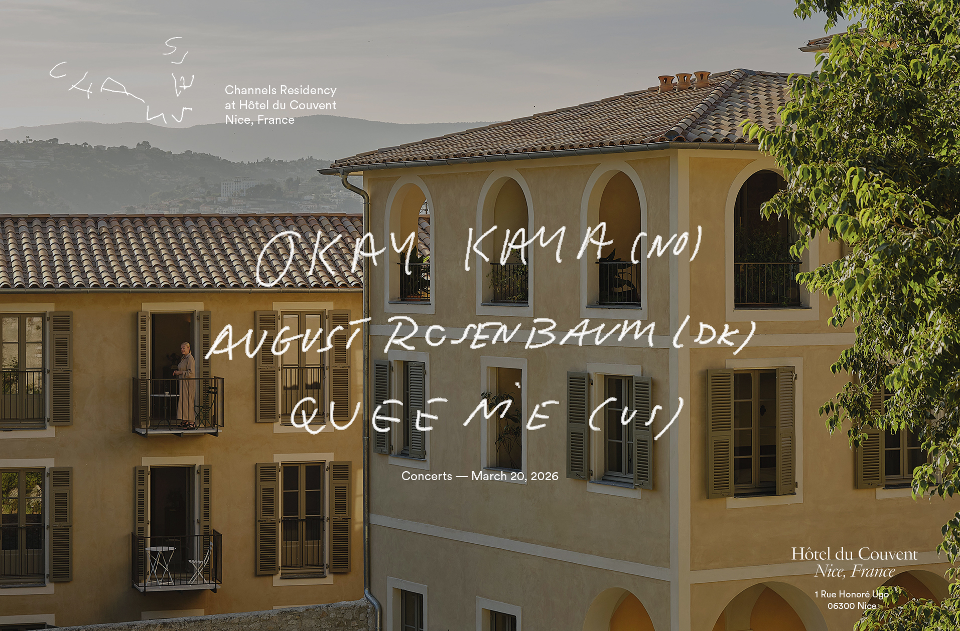 L’Hôtel du Couvent lance ses premières résidences musicales avec Channels à Nice