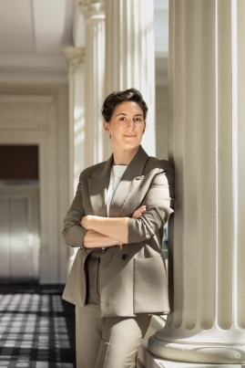 Coline Sicard prend la direction du Radisson Blu Hotel, Nantes