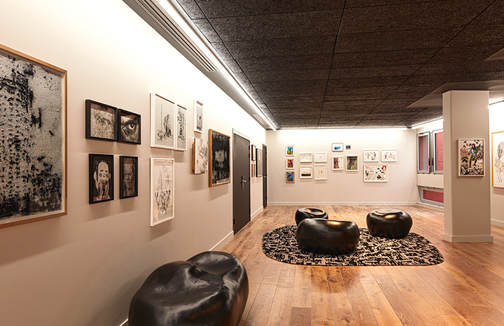 Le Drawing Hall accueille des expositions temporaires © Gaëlle le Boulicaut